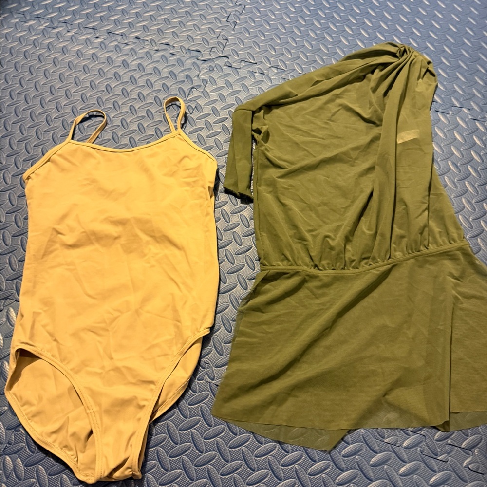 Balera Leotard Dance Set in Grey and Green